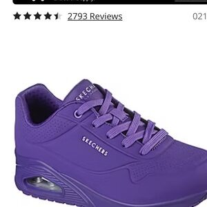 Brand New , never been worn Skechers Purple Athletic Sneakers, LSU, Mardi Gras